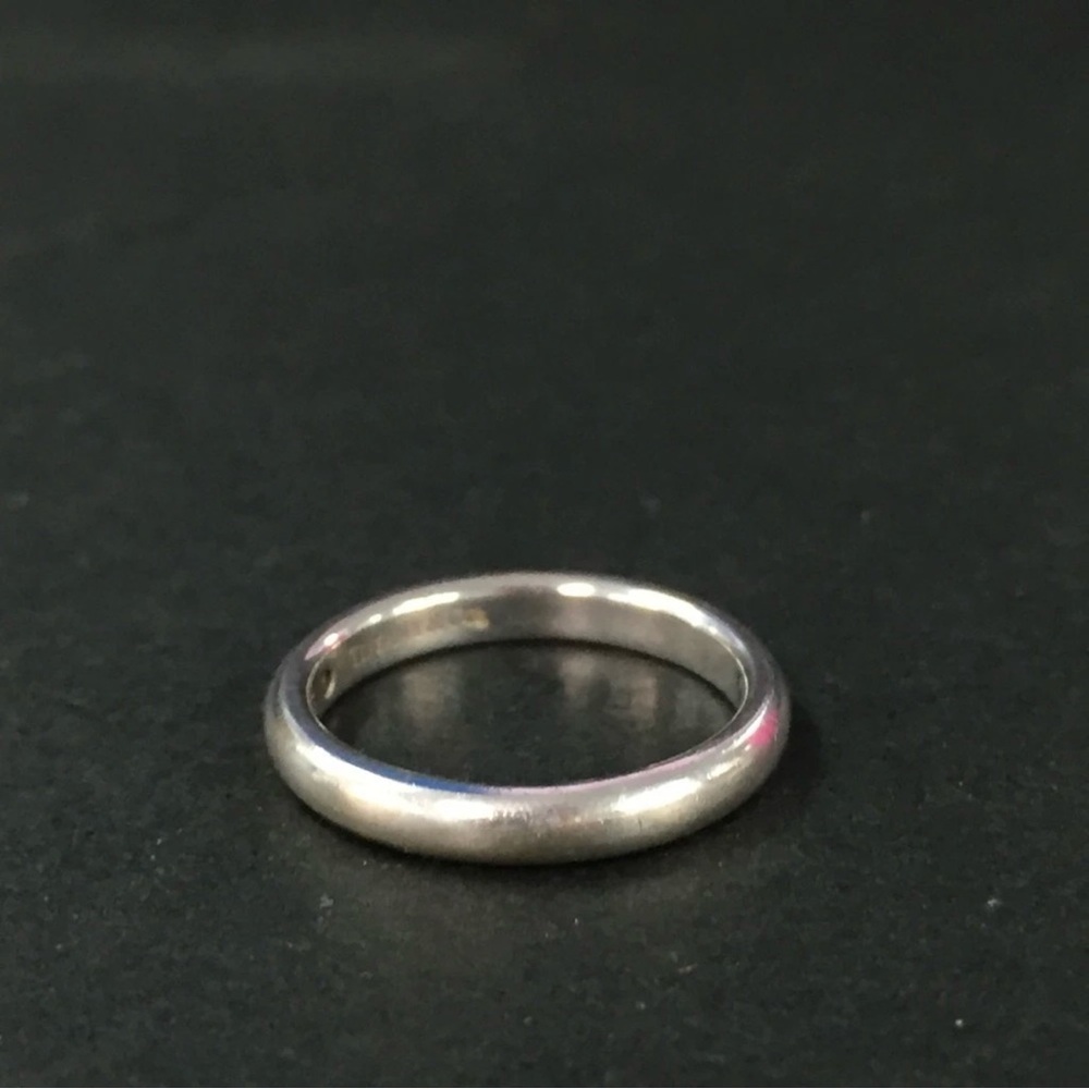 TIFFANY&CO. Silver 925 Elsa Peretti Sapphire Band Ring ISO sz:48 - Picture 6 of 8